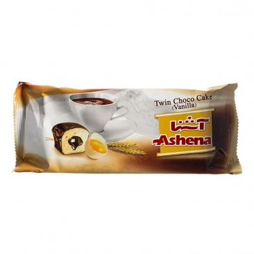 کیک شکلات وانیلی دوقلو 85g آشنا - کیک شکلات وانیلی دوقلو 85 گرمی آشنا